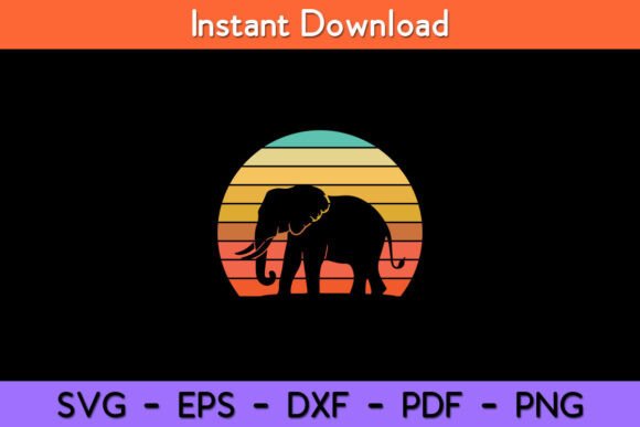 Elephant Gift Retro Style Svg Design Review