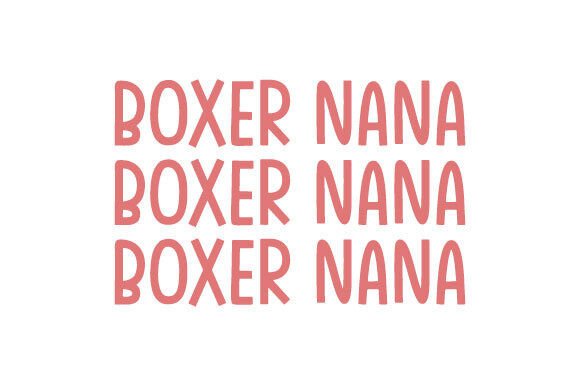Free Boxer Nana SVG PNG Sublimation