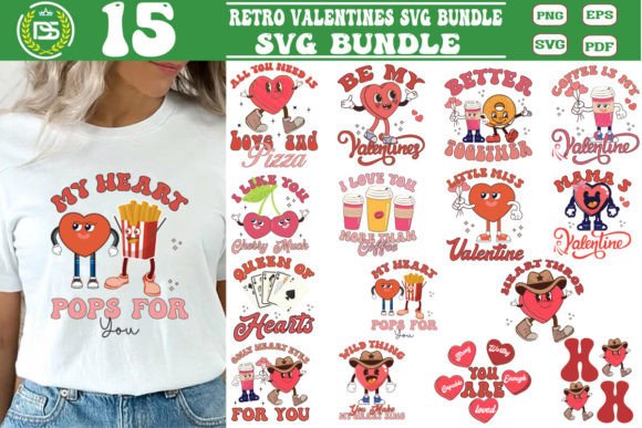 Groovy Retro Valentines SVG Bundle Review