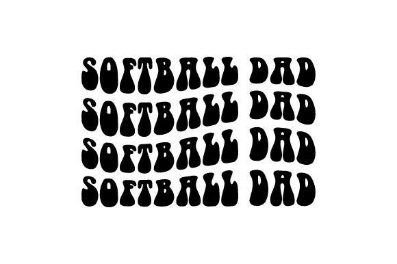 Retro Softball Dad SVG PNG Sublimation